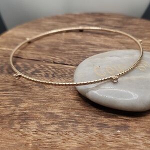 B3140 crystal solitaire edge bracelet high‎ class elegant staple piece